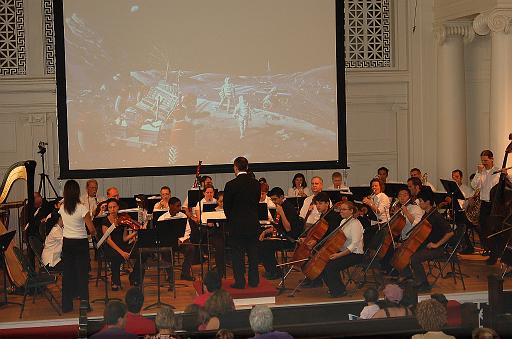 The Blast Off concert underway - performed by the Music Institute of Chicago Orchestra - Sept. 2007