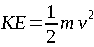 kinetic energy equation