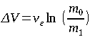 Interstellar Travel rocket equation formula