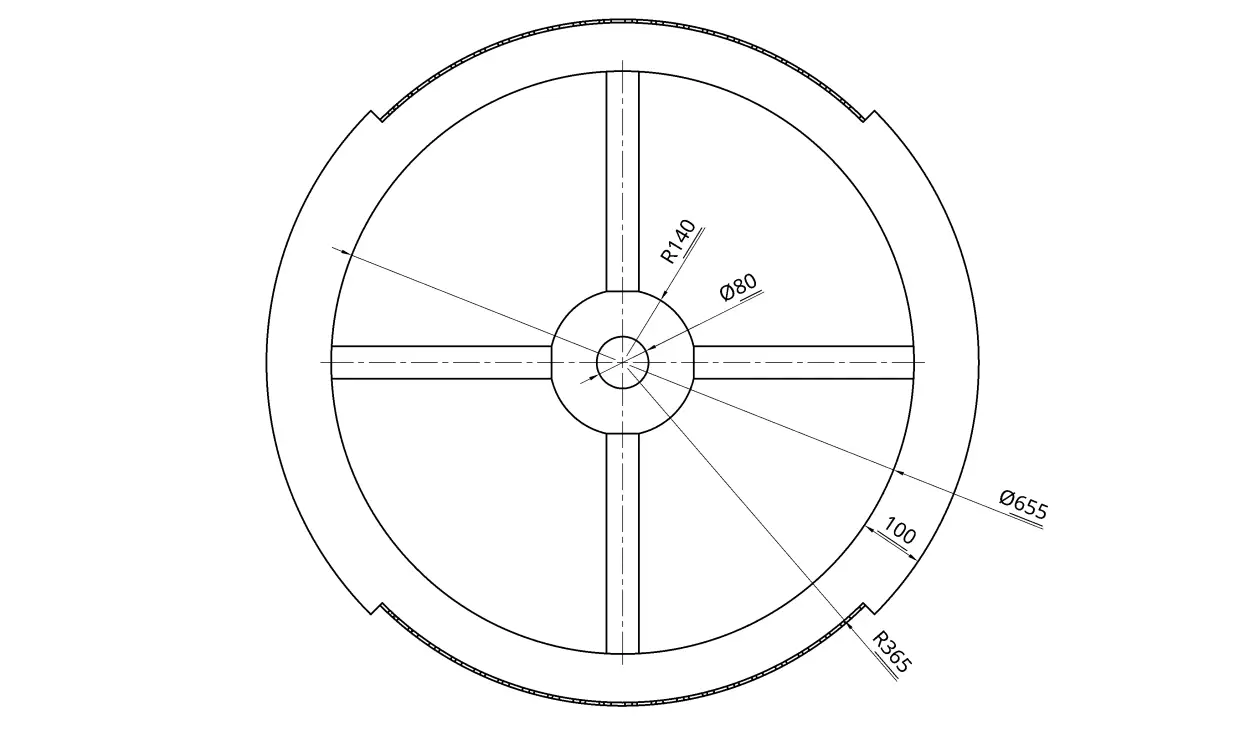 Figure 4: General settlement dimensions