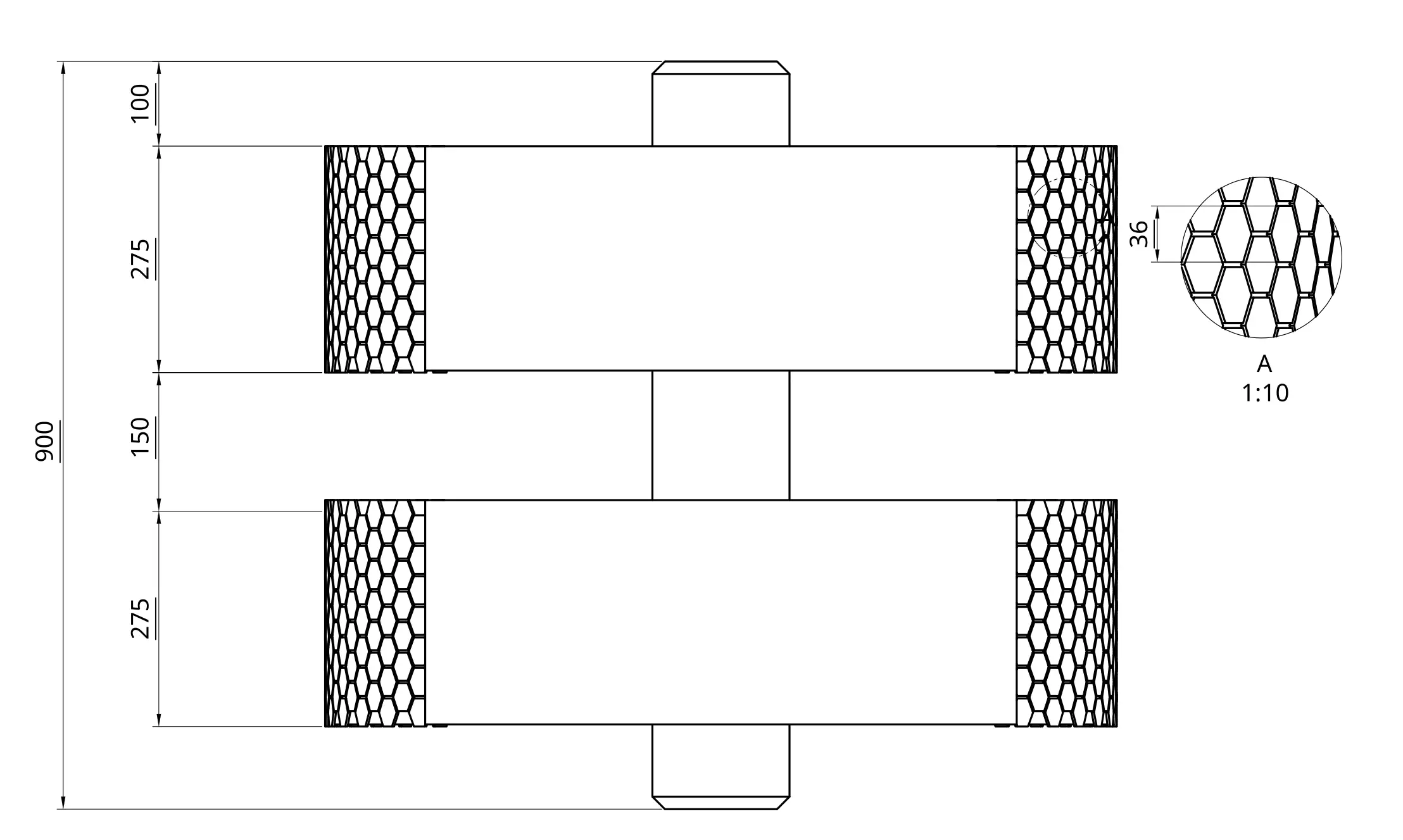 Figure 3: General settlement dimensions