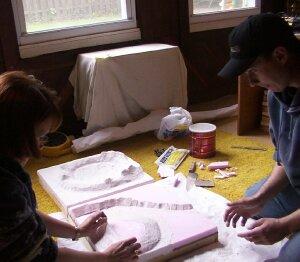 CSSS Moon Base Project construction image - forming lunar craters.