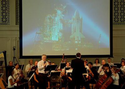 CSSS Jim Plaxco narrating the Blast Off concert performed by the Music Institute of Chicago Orchestra - Sept. 2007