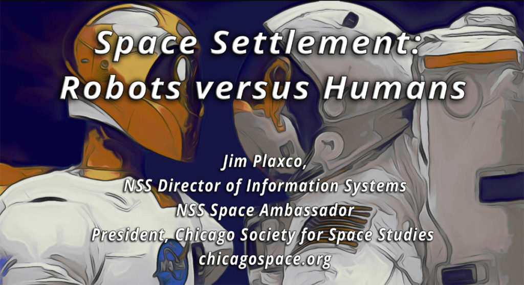 Space Settlement Economics Robots versus Humans Lecture