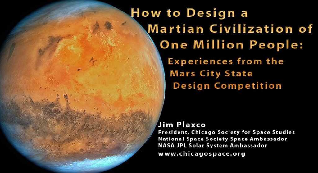 How to design a Martian Civilization of One Million People Presentation