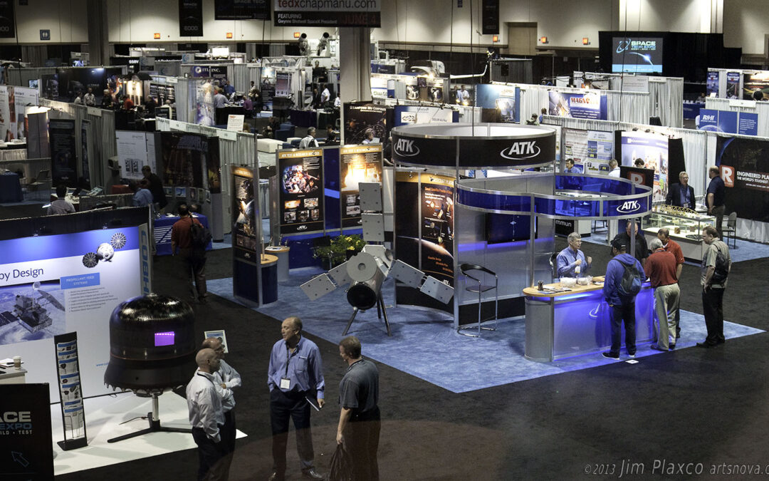 Part of the Exhibit Hall from the 2013 Space Tech Expo, Long Beach CA