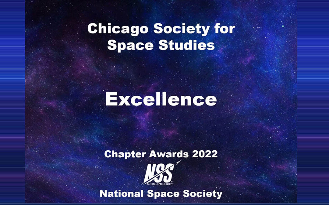 Chicago Society for Space Studies Receives the NSS Chapter Excellence Award
