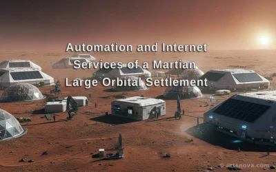 Automation and Internet Services of a Martian Large Orbital Settlement